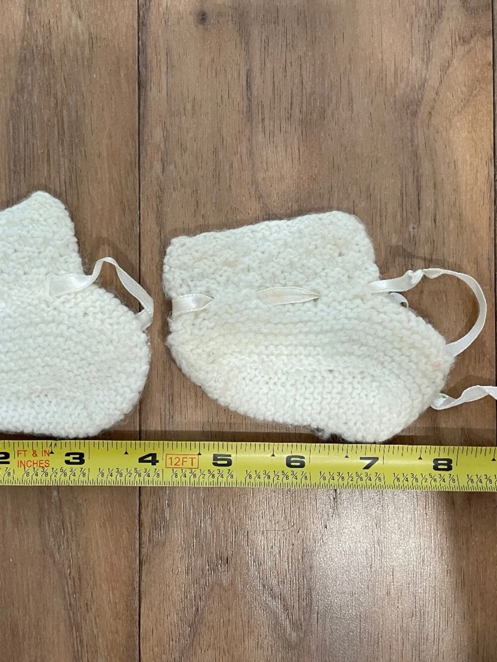 Vintage Hand-Crocheted/Knit Baby Shawl and Bootie Set